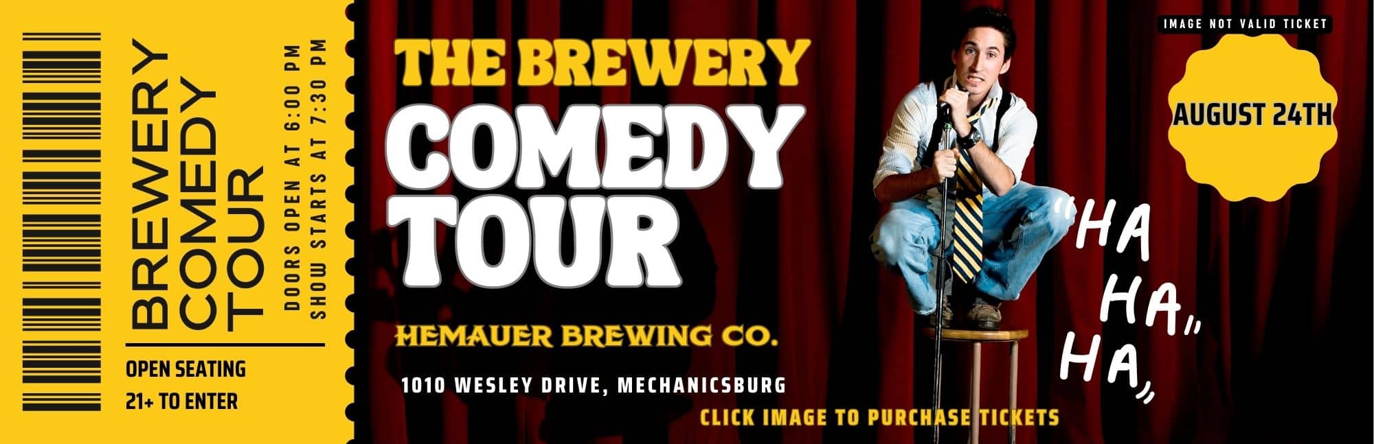 Hemauer Brewing Co. is hosting the Brewery Comedy Tour on August 24, 2024.