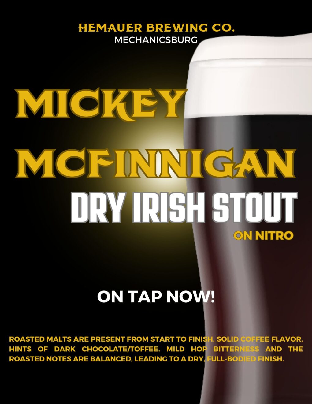 MICKEY MCFINNIGAN dry Irish stout