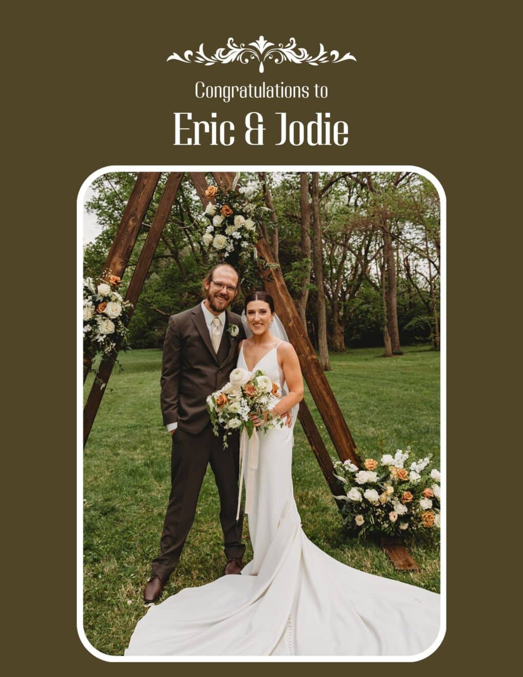 HBC team member Eric got married on Saturday.