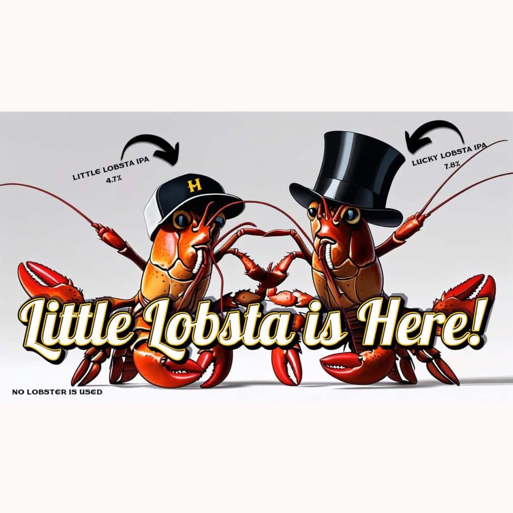 Little Lobsta with Lucky Lobsta (6 x 6 in)