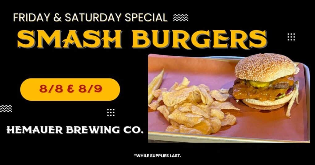 FLOATIN' TO THE 4TH FIRDAY & SATURDAY SPECIAL: Smashburgers.