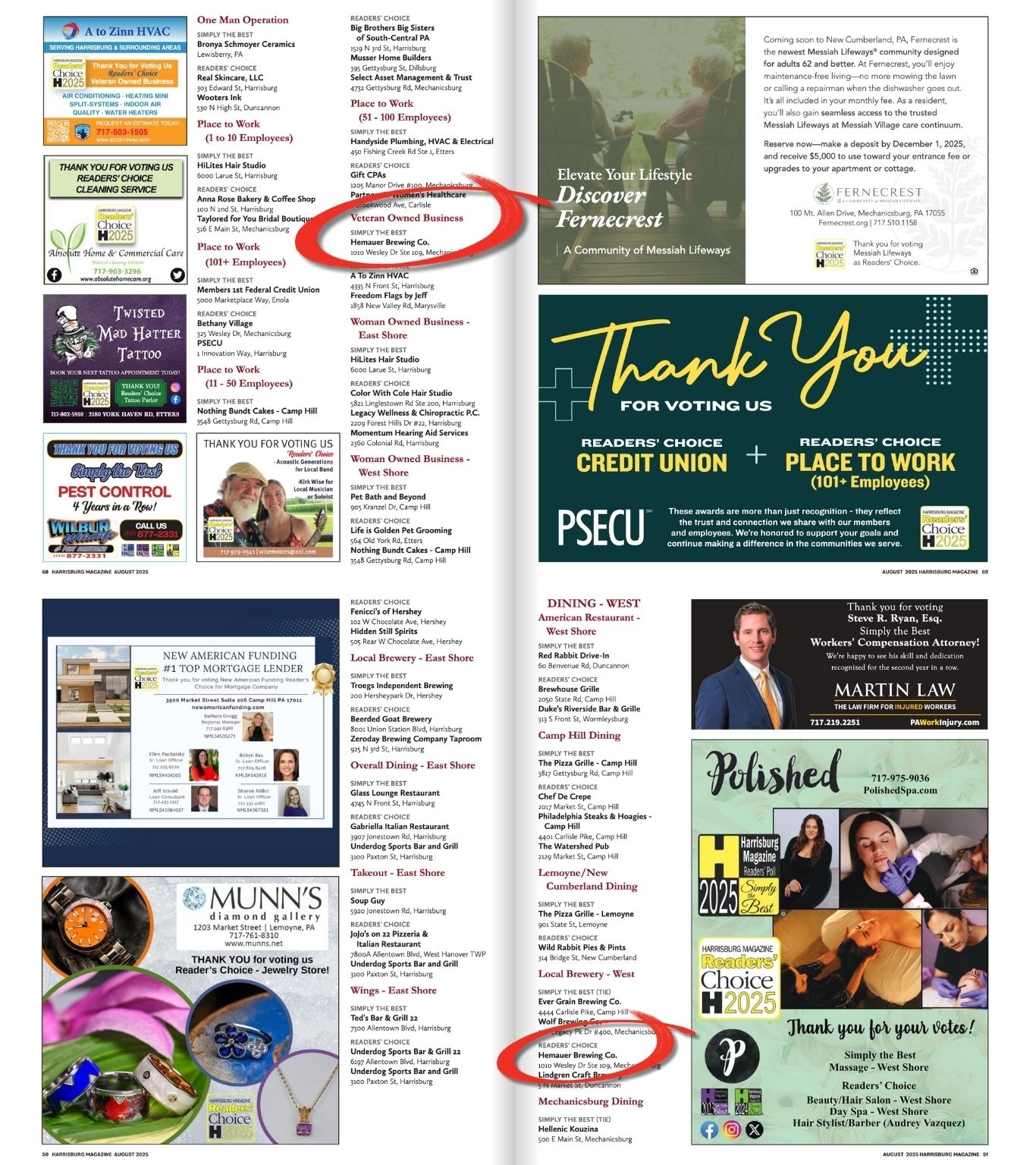 Simply the Best 2025 Hemauer Brewing Co. Simply the Best 2025 Hemauer Brewing Co.