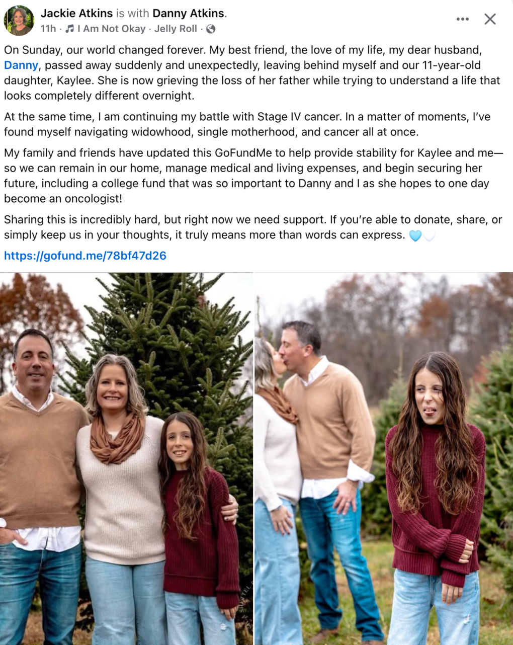 Announcement of Danny's Passing. Announcement of Danny's Passing.